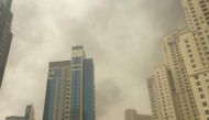 Fire at Zen Tower in Dubai Marina; photos shared on twitter by Maryamkhan @Hijabionthego89