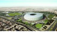 The Al Thumama Stadium.