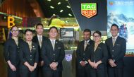 The officials at the Qatar Duty Free TAG Heuer boutique at the award-winning Hamad International Airport.