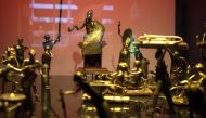 The Ato ceremony of the Kingdom of Dahomey, circa 1934, is pictured, on June 18, 2018 at the Quai Branly Museum-Jacques Chirac in Paris. AFP / GERARD JULIEN