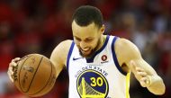 Stephen Curry #30 of the Golden State Warriors reacts in the fourth quarter of Game Seven of the Western Conference Finals of the 2018 NBA Playoffs against the Houston Rockets at Toyota Center on May 28, 2018 in Houston, Texas. Ronald Martinez/Getty Image