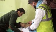 (FILE PHOTO) A Syrian child receiving treatment at a hospital in Khan Sheikhun, a rebel-held town in the northwestern Syrian Idlib province, following a suspected toxic gas attack, on April 4, 2017. AFP