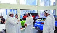 The officials of Alfardan Automobiles during a talk on the screening of the movie. 