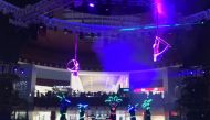 Artistes perform Acrobat Tech Show at MoQ.