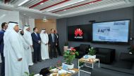 The opening ceremony of Huawei office in Qatar at Al Gassar Tower. Baher Amin © The Peninsula