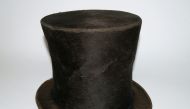 This undated image Courtesy of the Abraham Lincoln Presidential Library and Museum in Chicago, Illinois, show a stovepipe hat reportedly belonging to US President Abraham Lincoln.  AFP