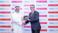 Yousuf Abdulla Al Kubaisi (left), COO of Ooredoo Qatar, and Aongus Hegarty, President of Dell EMC Europe, Middle East and Africa.