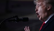 US President Donald Trump rallies with supporters at the Warren County Fairgrounds in Lebanon, Ohio, U.S., October 12, 2018. (REUTERS/Jonathan Ernst)