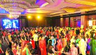 People enjoying Dandiya Night with RJs.