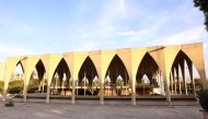 A view of an arched structure in the grounds of the Tripoli International Fair, close to the seafront of the northern Lebanese port city. AFP / ANWAR AMRO