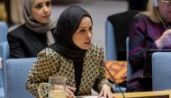 File picture of Permanent Representative of the State of Qatar to the United Nations H E Sheikha Alya Ahmed bin Saif Al Thani