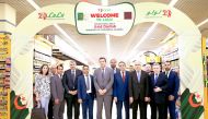 The Minister of Commerce of the People’s Democratic Republic of Algeria, Said DJallab, and members of his delegation pose for a group photo with officials of Lulu Group. 