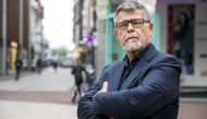 This photo taken on November 5, 2018 shows s portrait of a 69 year old Dutchman Emile Ratelband in the centre of Arnhem, The Netherlands.  AFP / ANP / Roland Heitink 