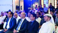 The guests during the launch of the much-anticipated HUAWEI Mate 20 Series to users in Qatar at Doha Festival City yesterday. 