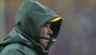  Green Bay Packers head coach Mike McCarthy looks on during the fourth quarter against the Arizona Cardinals at Lambeau Field. Mandatory Credit: Jeff Hanisch-USA TODAY Sports