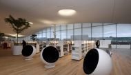 A room of Helsinki's new Central Library Oodi is seen during a preview on November 30, 2018 in Helsinki, Finland. Finland OUT / AFP / Lehtikuva / Markku Ulander