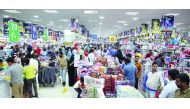 Customers shopping at Safari Hypermarket.