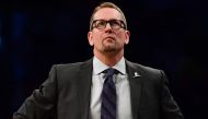 Toronto Raptors head coach Nick Nurse looks on during the game against Brooklyn Nets at Barclays Center on December 7, 2018 in the Brooklyn borough of New York City. Sarah Stier/Getty Images/AFP