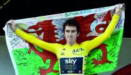 Geraint Thomas Homecoming Parade - Cardiff, Britain - August 9, 2018 Team Sky's Geraint Thomas during the homecoming parade after his victory in the Tour De France Reuters/Rebecca Naden