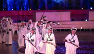 Young school students perform during Katara’s National Day festivities.