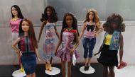 Barbie doll prototypes are displayed at a workshop in the Mattel design center as the iconic doll turns 60, in El Segundo, on December 7, 2018. AFP / Mark Ralston 