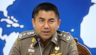 Immigration chief Lt-General Surachate Hakparn speaks during a news conference about 18-year-old Saudi woman Rahaf Mohammed al-Qunun, who fled to Thailand saying she feared her family would kill her, at the Immigration Head office in Bangkok, Thailand, Ja