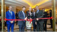 The Ambassador of Italy, Pasquale Salzano; Ambassador of Sweden, Ewa Polano, and other officials at opening ceremony. 