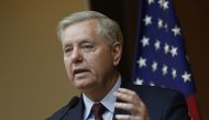 US Senator Lindsey Graham holds a media conference at JW Marriott Hotel in Ankara, Turkey on January 19, 2019. (Murat Kaynak / Anadolu Agency)