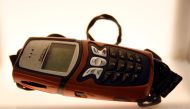 A picture taken at the Musem of Broken Relationships in Zagreb on February, 14, 2109 shows a mobile phone during an exhibition of personal objects and stories of heartbreak created by artists Olinka Vistica and Drazen Grubisic.  AFP / Denis Lovrovic 
 