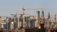 File Photo: General view of Dubai's cranes at a construction site in Dubai, UAE December 18, 2018. REUTERS/Satish Kumar/File Photo