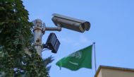 A security camera is seen at outside the Saudi Arabian consulate in Istanbul, Turkey on October 10, 2018. Emrah Yorulmaz / Anadolu Agency