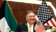 US Secretary of State Mike Pompeo attends a press conference with Kuwait's foreign minister in Kuwait City on March 20, 2019. AFP / POOL / JIM YOUNG