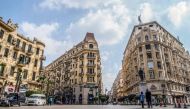 This picture taken on March 8, 2019 shows a view of the central Talaat Harb square in the Egyptian capital Cairo's downtown district. AFP/Khaled Desouki