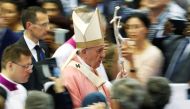 Pope Francis arrives to hold a mass at Prince Moulay Abdellah sports complex in Rabat, Morocco, March 31, 2019. Reuters/Remo Casilli