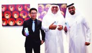 Khalifa Al Obaidly, Director on Fire Station Artist in Residence (centre); and Ian Li, General Manager of Huawei Consumer Business Group, Middle East Multi Countries announce latest art collaboration and open Khalifa Al Obaidly’s photography gallery as pa