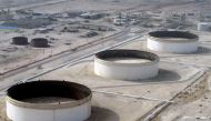 FILE PHOTO: A general view of Iran's Lavan oil refinery quay in the Islamic republic's Lavan island.  AFP / Behrouz MEHRI