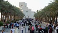 FILE PHOTO: People Enjoying on the second day of Eid with friends on Corniche. August 30, 2009. Abdul Basit © The Peninsula