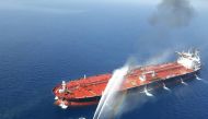 An Iranian navy boat trying to control fire from Norwegian owned Front Altair tanker said to have been attacked in the waters of the Gulf of Oman. 