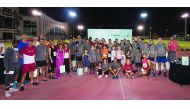 The participants posing for a group picture on the occasion of the Global Running Day.