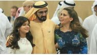 Sheikh Mohammed Bin Rashid Al Maktoum and princess Haya Bint Al Hussein with their daughter  Sheikha Jalila 