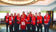 Officials of MG Motor and Liverpool FC pose for a group picture after signing the partnership agreement.