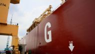 A South Korean-owned LNG tanker vessel is seen at Sembawabg shipyard in Singapore July 20, 2017. Reuters