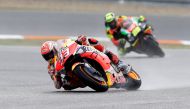 Repsol Honda's Marc Marquez during practice REUTERS/David W Cerny