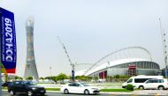 A general view shows the Khalifa International Stadium, the venue for the upcoming 2019 IAAF World Athletics Championships in Doha, yesterday.