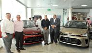 The officials of Al Attiya Motors and Trading Company, authorised dealer of KIA Vehicles in Qatar, (from left), Bassam Taweel; Service Manager; Mohamed Maali, CEO; Houssam Shady, Sales Operation Manager; and Isam El Bashier, Marketing & Customer Relations