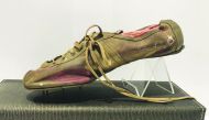 Shoe worn by Adhemar Ferreira da Silva at the 1956 Olympics. Picture: IAAF