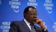 Hage Gottfried Geingob, president of Namibia, looks on during a session of the World Economic Forum on Africa in Cape Town, South Africa, September 5, 2019. Reuters/Sumaya Hisham