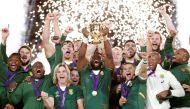 South Africa's Siya Kolisi celebrates with the Webb Ellis trophy after winning the Rugby World Cup Final at Yokohama International Stadium, Japan, November 2, 2019. Reuters/Matthew Childs
 
 