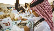 Children participating in various activities at the Education City.