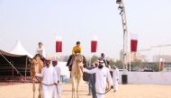 Children enjoying different activities at Darb Al Saai. Many visitors expressed their happiness over the diversity of these activities which meet all people’s desires and also come as a prelude to the National Day.